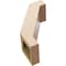 Ekena Millwork 5-inch W x 10-inch D x 14-inch H Burlington Rough Cedar Woodgrain TimberThane Knee Brace, Primed BRCUR05X10X14BURRCPR - alternate 4